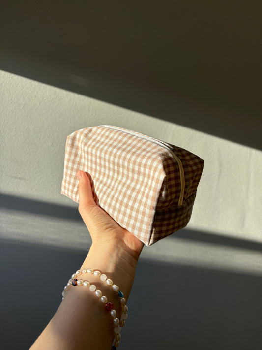 “Beige Square” Stofftasche