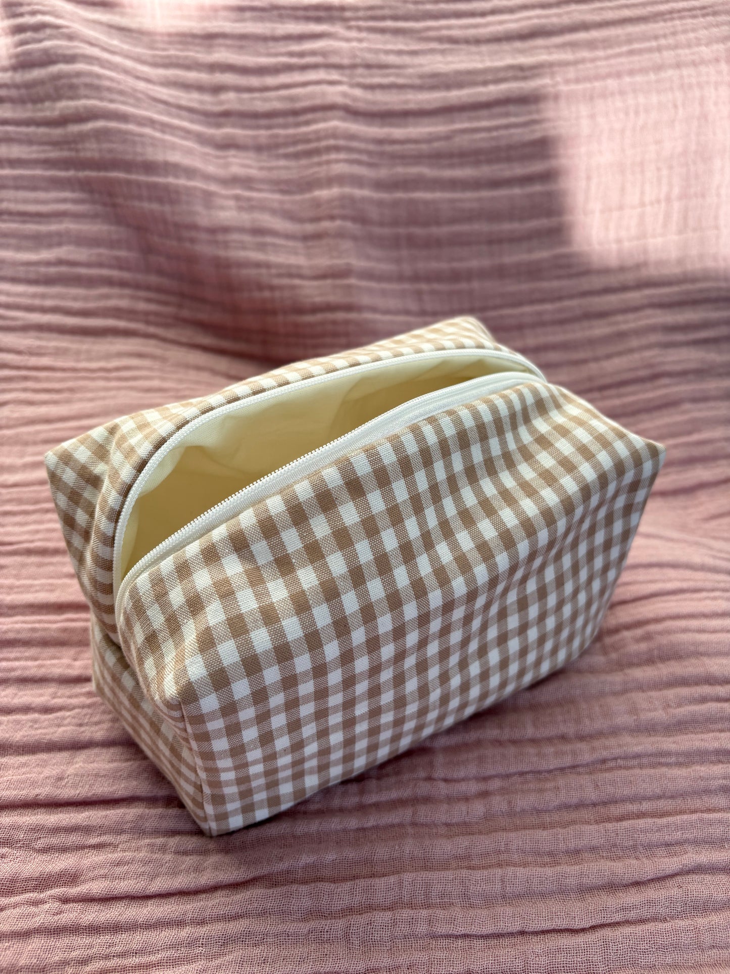 “Beige Square” Stofftasche